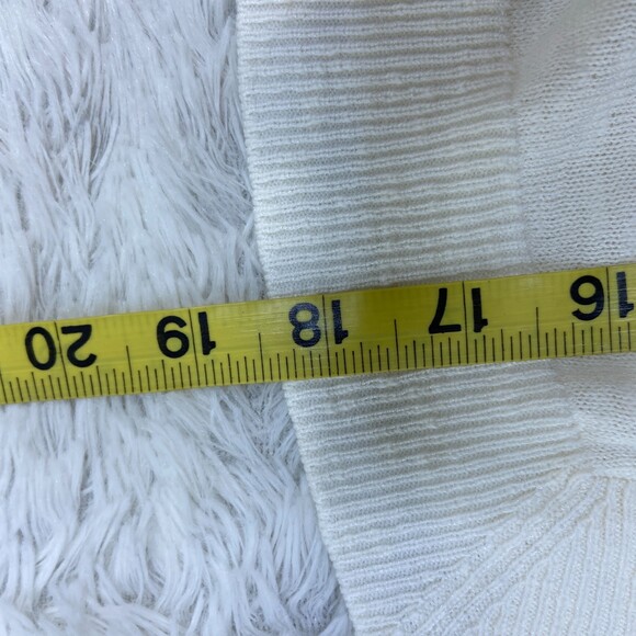 Soft Surroundings Womens Sweater Sz S Cream Open Cropped Cardigan Dolman Sleeve - Picture 5 of 5